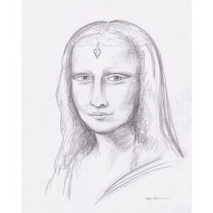 Renaissance Woman - Original Pencil Drawing